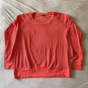 Coral orange mesh Merrell long sleeve top size Large